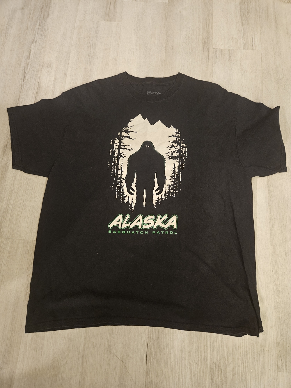 Alaska Sasquatch Patrol Graphic T-Shirt - Black